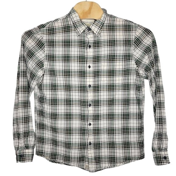 Denim & Supply Ralph Lauren Large Men's Gray / Green Plaid‎ Long Sleeve Shirt - Picture 1 of 4